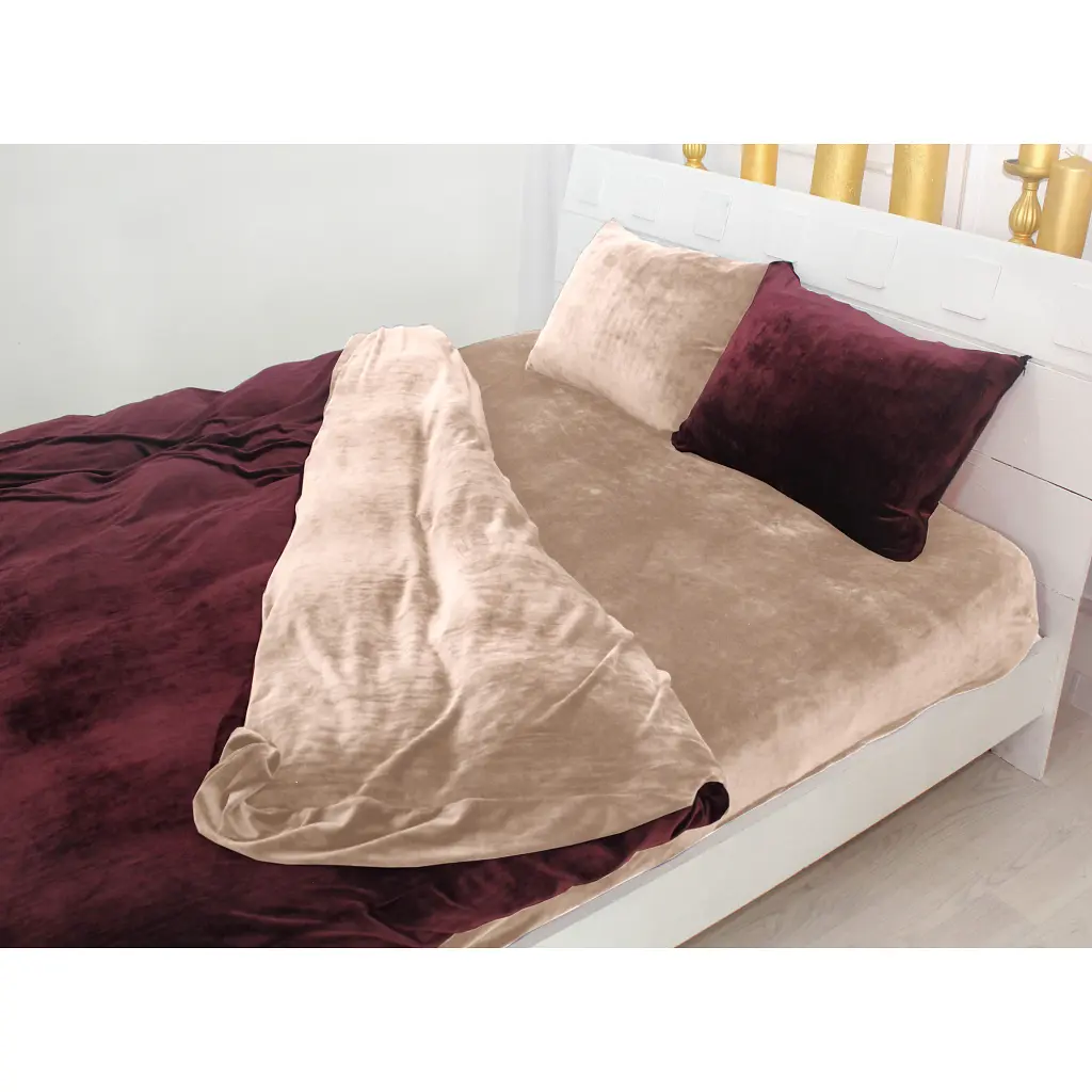 Постільна білизна MirSon Велюр Winter Frost 28-0004 + 28-0002 Adenium Velvet 2х143х210 (2200004006253) - фото 2