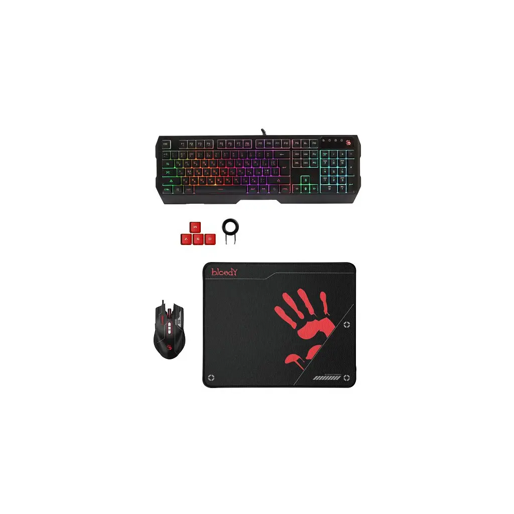 Комплект A4Tech Bloody B1700 USB Black (Bloody B1700 Black) - фото 6