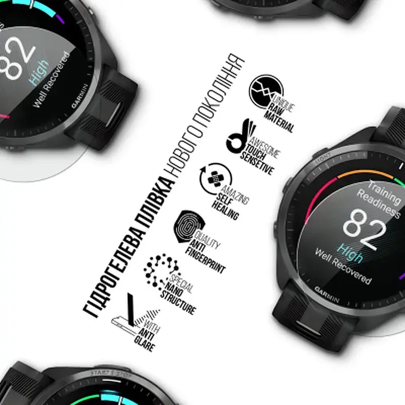 Плівка захисна Armorstandart Matte hydrogel Garmin Forerunner 965 6 pcs (ARM92017) - фото 2