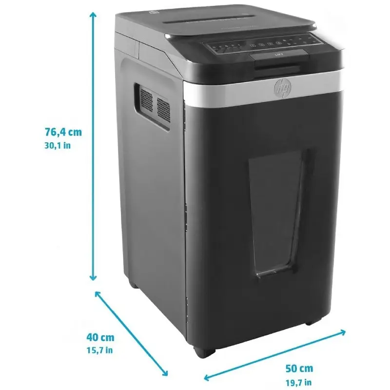 Знищувач документів HP Pro Shred Auto 400CC, A4, 80g х 10 л.,4*12, 53л., P-4 - фото 8