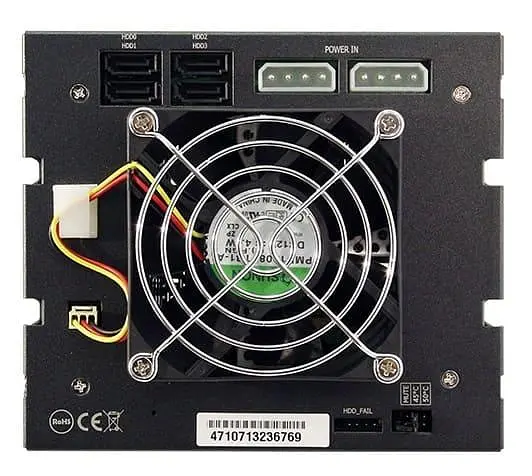 Зовнішня кишеня Chieftec SST-3141SAS 3x5.25" - 4x3.5" HDDs Hot-Swap Aluminium (SST-3141SAS) - фото 3