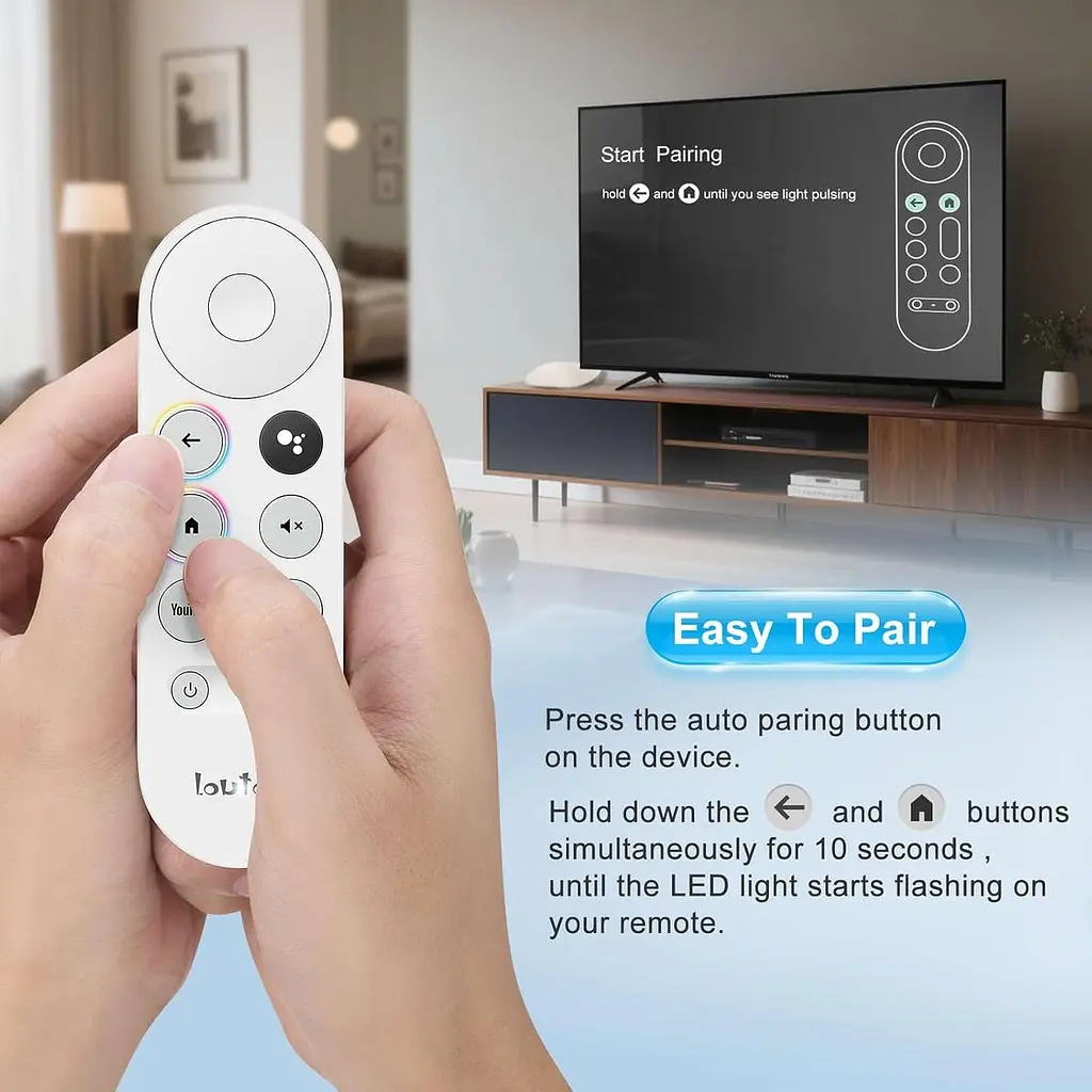 Голосовий пульт керування для Chromecast Google TV HD 4K та Google TV Streamer - фото 6