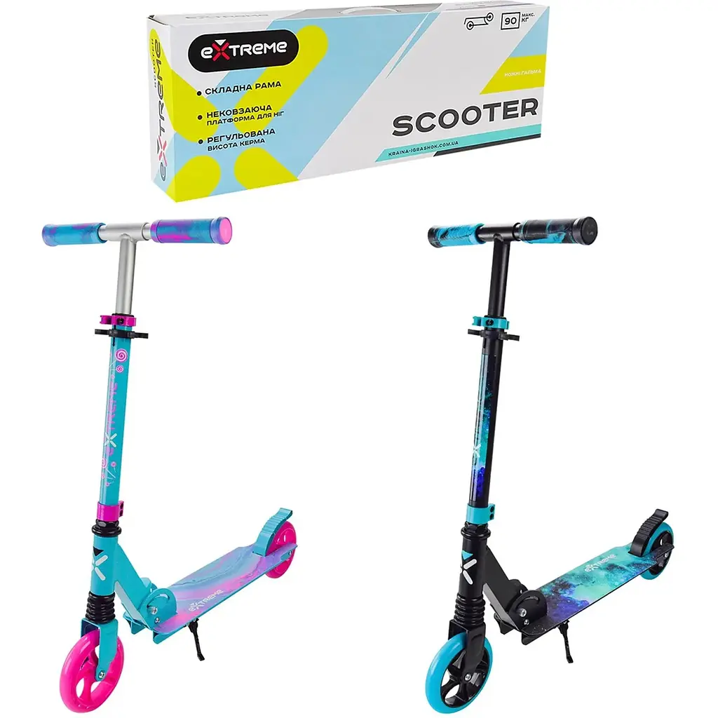 Самокат No Brand Scooter Extreme ЦБ-00274589 1 шт. в ассортименте - фото 4