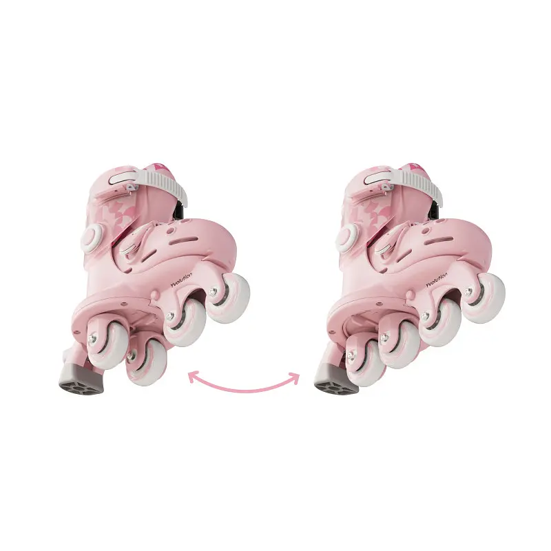 Ролики YVolution Switch Skates Розовые - фото 3