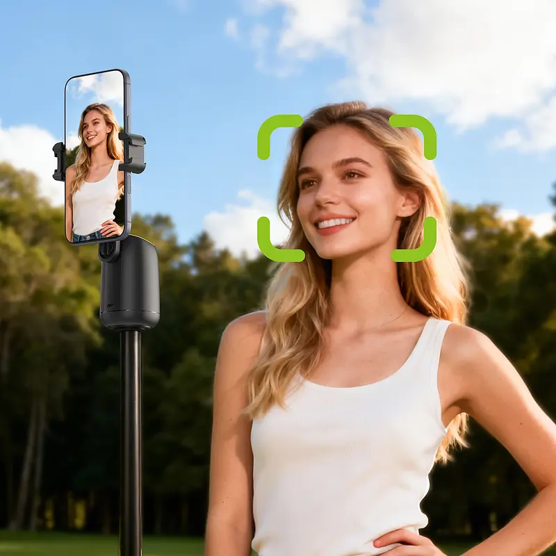 Смарт-штатив ACEFAST E44 360-degree AI intelligent follow-up PTZ Black - фото 11