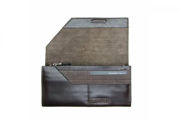 Кожаный портмоне Grande Pelle 20х10.5х20 см acs0029307 - фото 2