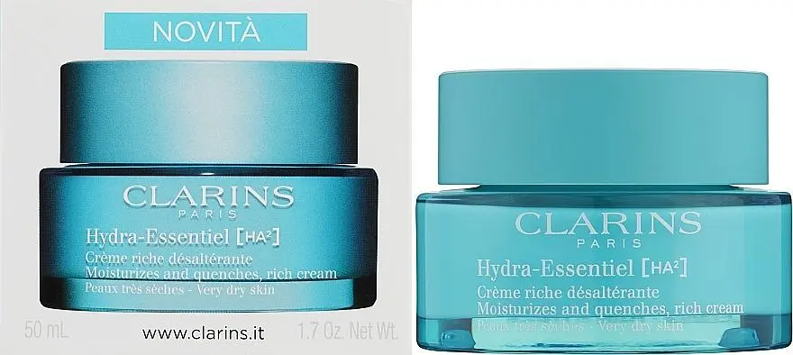 Clarins Крем для обличчя для сухої шкіри 50 мл Hydra Essentiel Creme Riche HA2 - фото 2