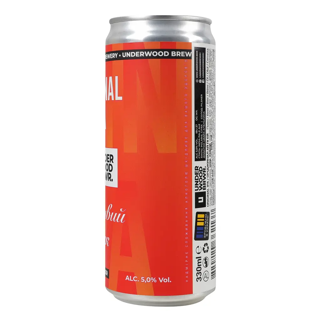 Пиво Underwood Brewery Світле Original IPA 5% 0.33 л з/б - фото 4