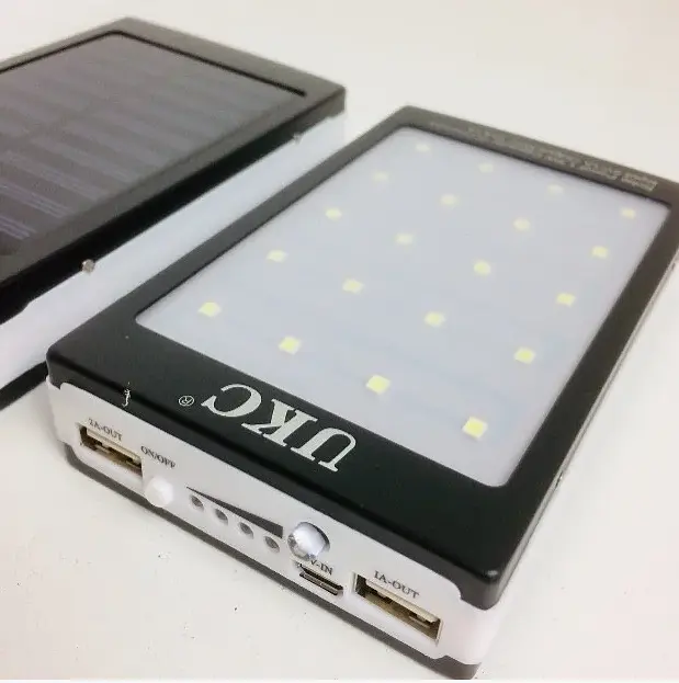 Мобільна зарядка Power Bank Metal + LED Solar 90000 mAh - фото 5