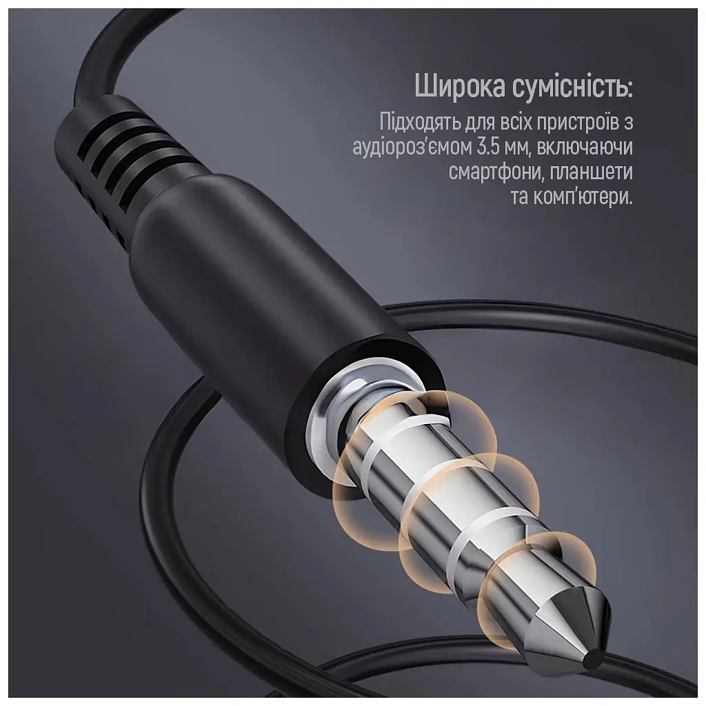 Навушники ColorWay 3.5 mm Wired Earphone UrbanBeat Black (CW-WD03BK) - фото 5