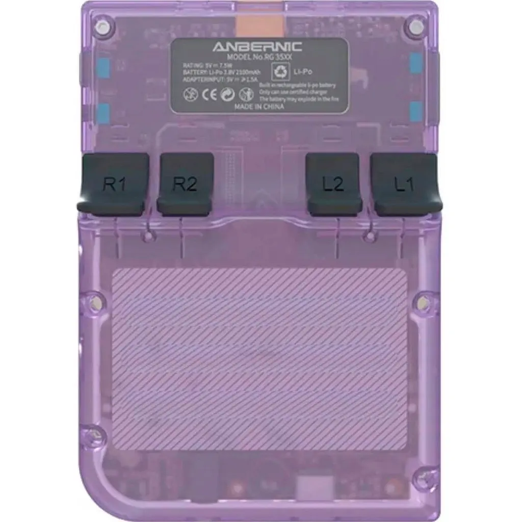 Ретро игровая приставка Anbernic RG35XX 64GB Transparent Purple [102903] - фото 7