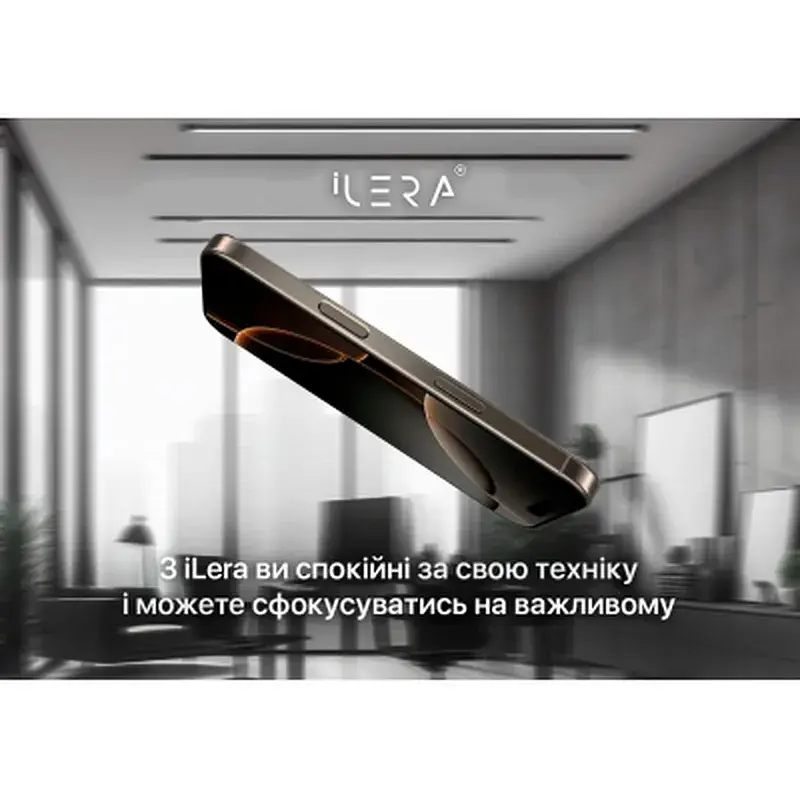 Скло захисне iLera Sapphire Ultra + Glass iPhone 16 Pro Max (ILSPDL16PRMAX) - фото 4