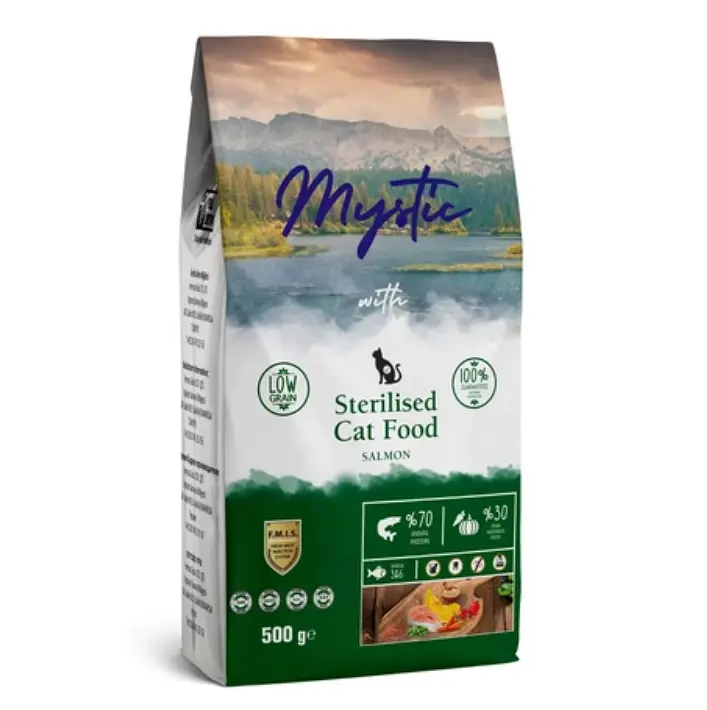 Сухий корм для стерилізованих котів Mystic Sterilised з лососем, 500 г