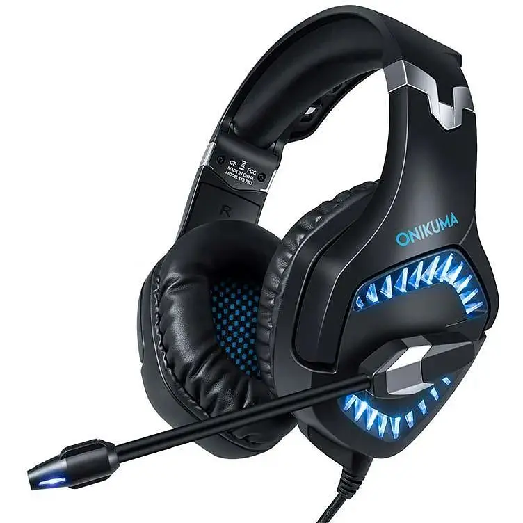 Наушники Onikuma Gaming with LED K1 Pro черные - фото 2