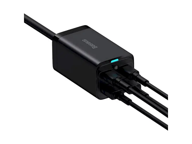 Мережевий зарядний пристрій BASEUS GaN 3 Pro 100 W Black (CCGP000101) - фото 6