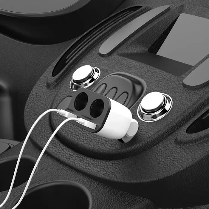 Автомобільна зарядка від прикурювача біла HOCO Z28 Power Ocean 2 USB 3.1A - фото 8