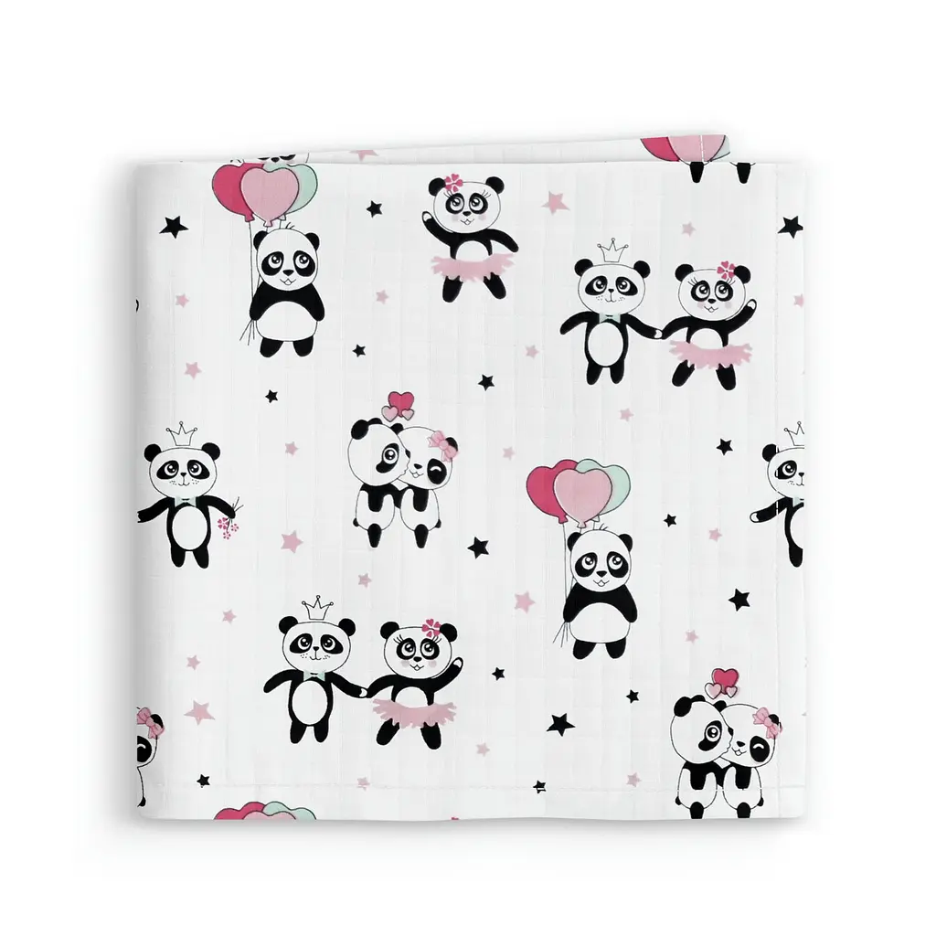 Муслінові пелюшки 75x75 ROSE PANDA COSAS (4822052434437)