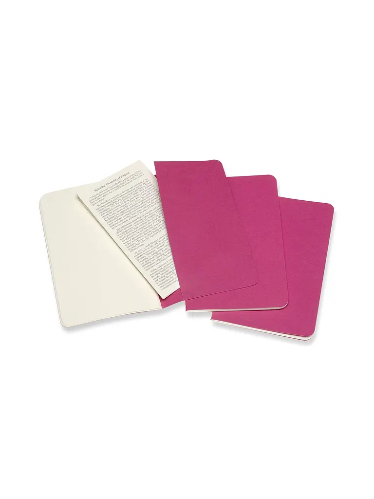 Записник Moleskine Cahier кишеньковий, Нелінований Кінетичний Рожевий (CH013D17) - фото 4