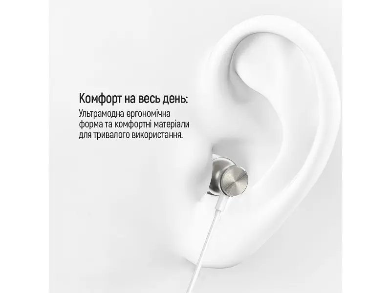 Навушники з мікрофоном ColorWay Wired UrbanBeat White (CW-WD03WT) - фото 6