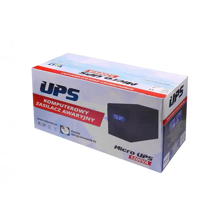 Джерело безперебійного живлення UPS VoltPolska 1200VA (720W) 2х7Ah - фото 4