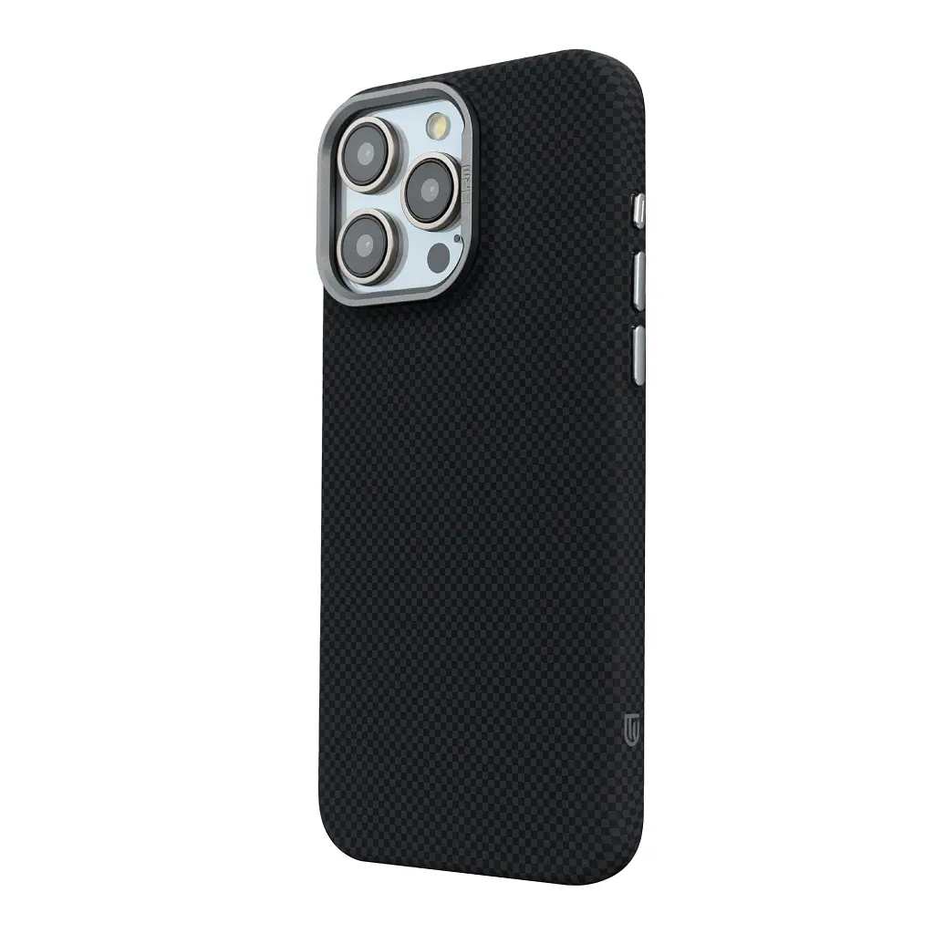 Чохол до мобільного телефона Armorstandart LikeCarbon2 MagCase Apple iPhone 16 Pro Max Kevlar Black (ARM88382) - фото 5