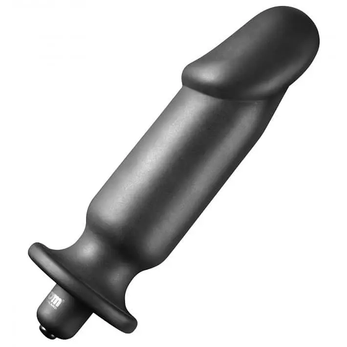 Вібропробка Tom of Finland Silicone Vibrating Anal Plug, 15,2х3,8 см, чорний