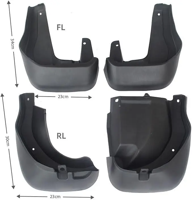 Бризковики для Honda CR-V 2012-2017 Комплект 4 шт OEM: 08P00-T0A-100, 08P00-T1G-600 (BHDCV1221) - фото 4