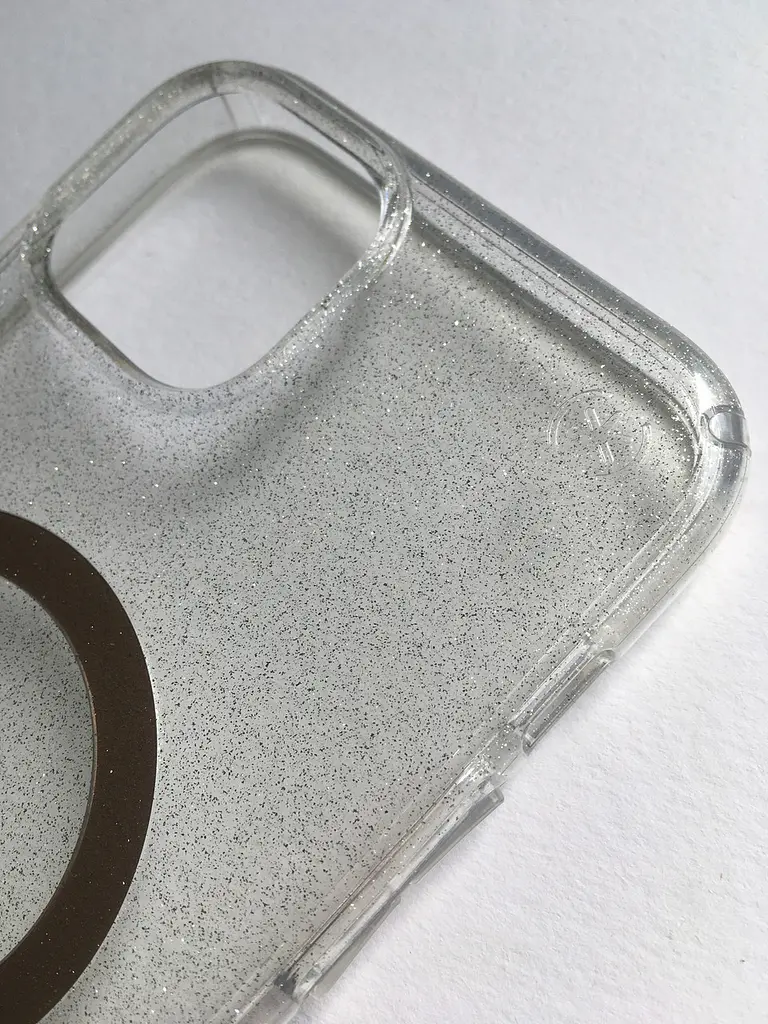 Чохол прозорий протиударний із блискітками Speck Presidio Clear Glitter MagSafe 150121-9221 для iPhone 14 Plus/15 Plus (6.7") - фото 8