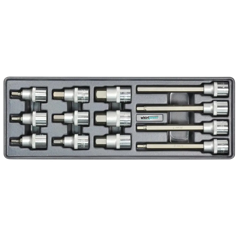 Набір головок зі вставкою Hex Whirlpower 1/2" 13 шт (AN-SK51)