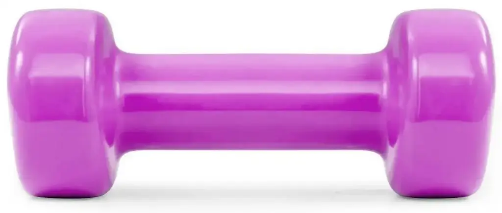 Гантель виниловая PowerPlay 4125 Achilles 0.5 кг Розовая 1 шт (PP_4125_0.5kg) - фото 2