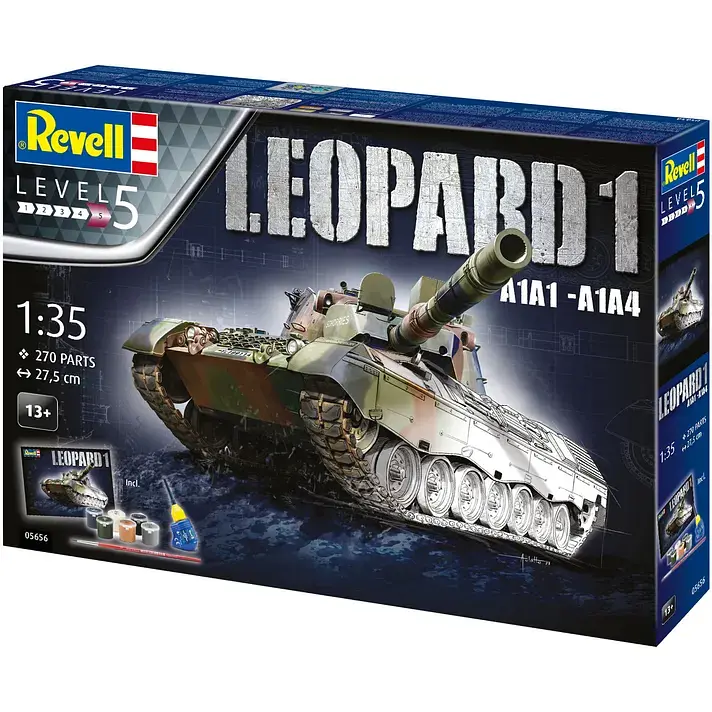 Сборная модель-копия Revell Танк Leopard 1 A1A1-A1A4 (RVL-05656) - фото 9