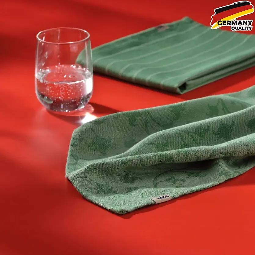 Кухонное полотенце Kela Cora 70x50 см темно-зеленый узор (12825) - фото 3