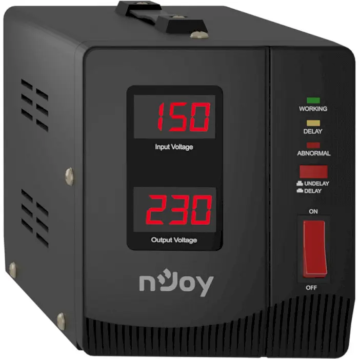 Стабілізатор напруги Njoy Alvis 1000 (AVRL-10001AL-CS01B) AVR, 1 розетка (Alvis 1000) - фото 5