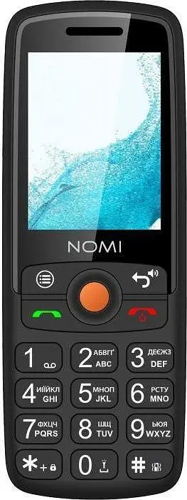 Мобільний телефон бабушкофон Nomi i2440 Black - фото 2