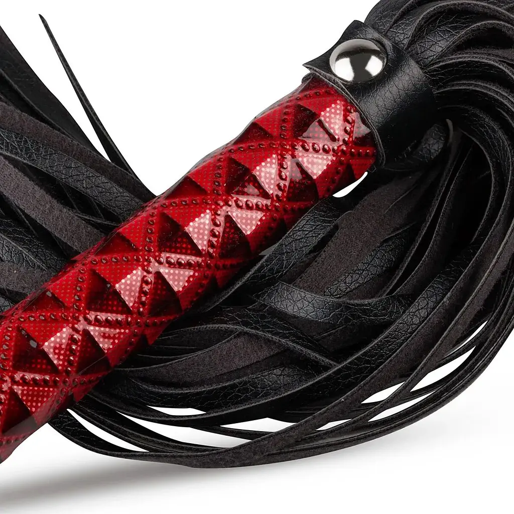 Кнут-флогер Whipped - Beat It Flogger - Red, экокожа - фото 2