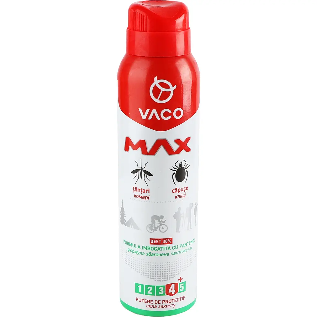 Спрей от комаров клещей и мошек Vaco Max Deet 30% с пантенолом 100 мл - фото 2