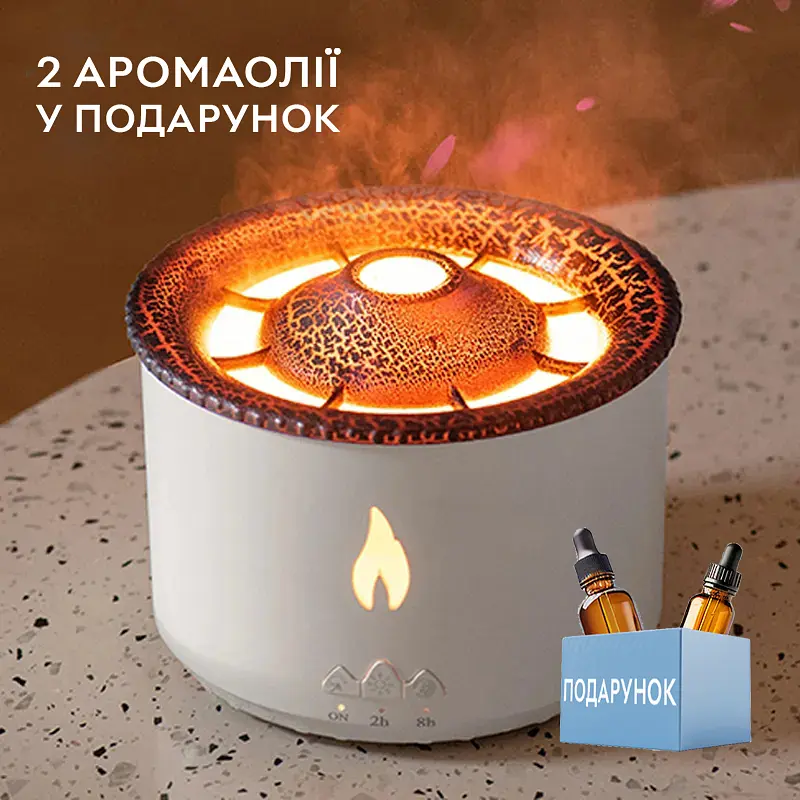Увлажнитель воздуха портативный Volcano Jellyfish Aroma Diffuser V19 аромадифузор электрический 360 мл ПОДАРОК + 2 Арома масла Kinscoter hoz0012406 - фото 2