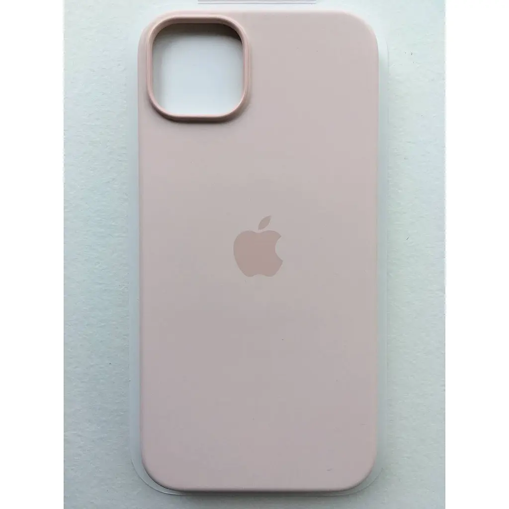 Оригинальный силиконовый чехол Apple Silicone Case MagSafe для iPhone 15 (6.1") Light Pink MT0U3ZM/A - фото 4