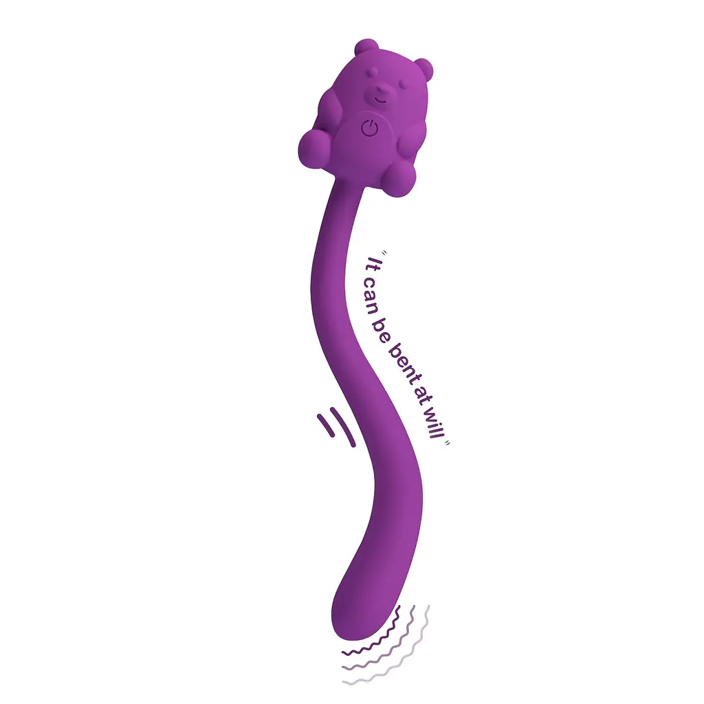 Вібратор Pretty Love Cute Bear Purple, 7 vibration functions - фото 4