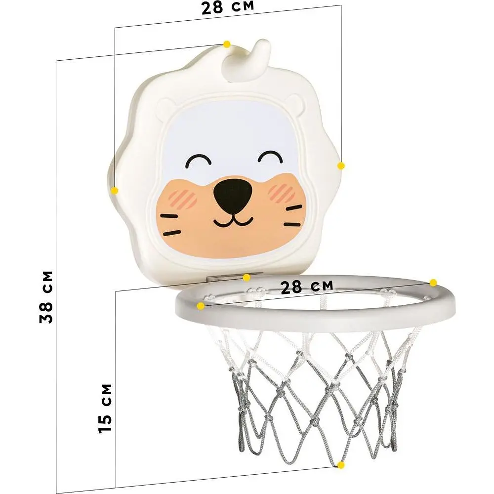 Баскетбольний кошик Mealux Sonic (KD-H012 White)  - фото 2