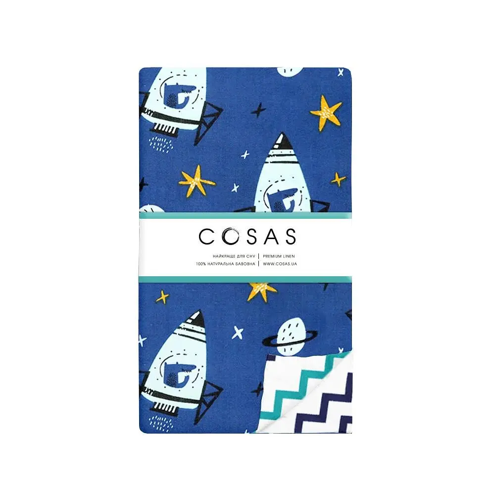 Дитяча постільна білизна в ліжечко BLUE SPACE COSAS (4822052082126) - фото 5