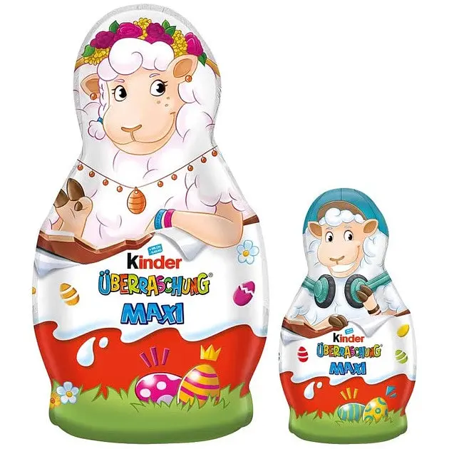 Шоколадна фігурка Kinder Maxi Pink з іграшкою 140 г - фото 2