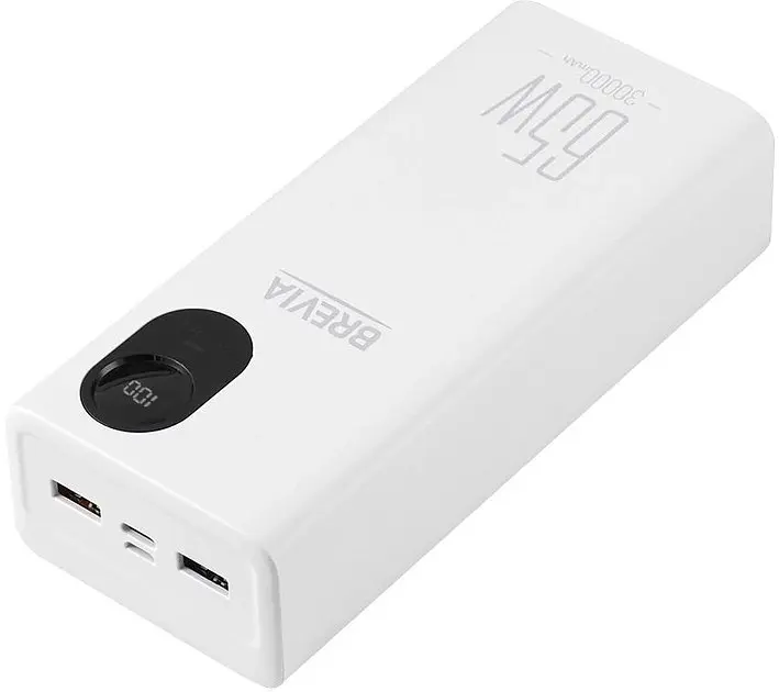 Наружный аккумулятор brevia 30000mAh 65 W с дисплеем - фото 3