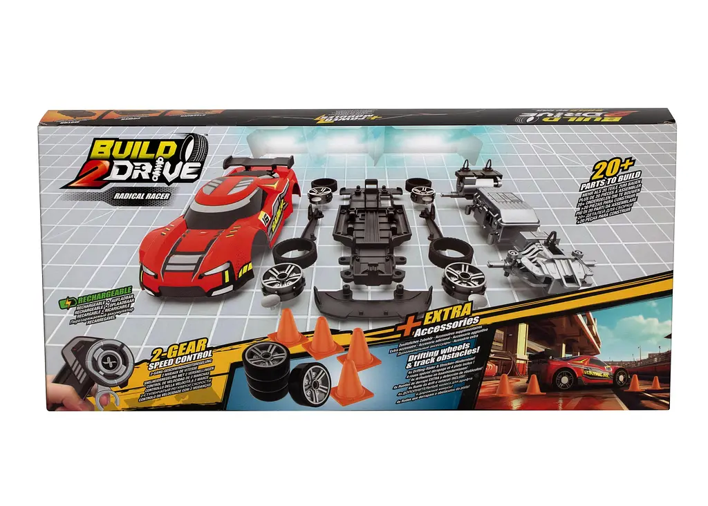 Ігровий набір "BUILD 2 DRIVE" RADICAL RACER, РК, 2,4 GHz (ГГц) червона Silverlit Art.20701 - фото 7