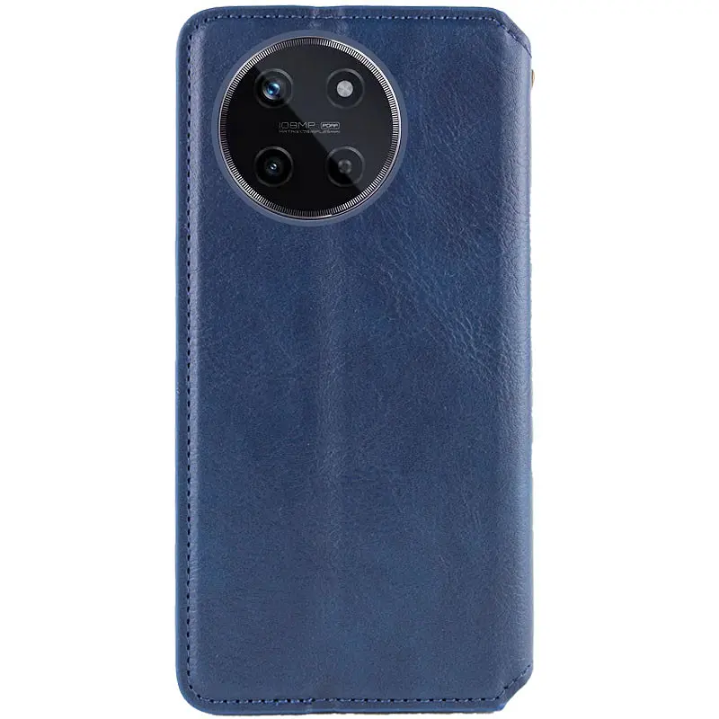 Шкіряний чохол-книжка GETMAN Cubic (PU) для Realme 11 4G Синій - фото 3