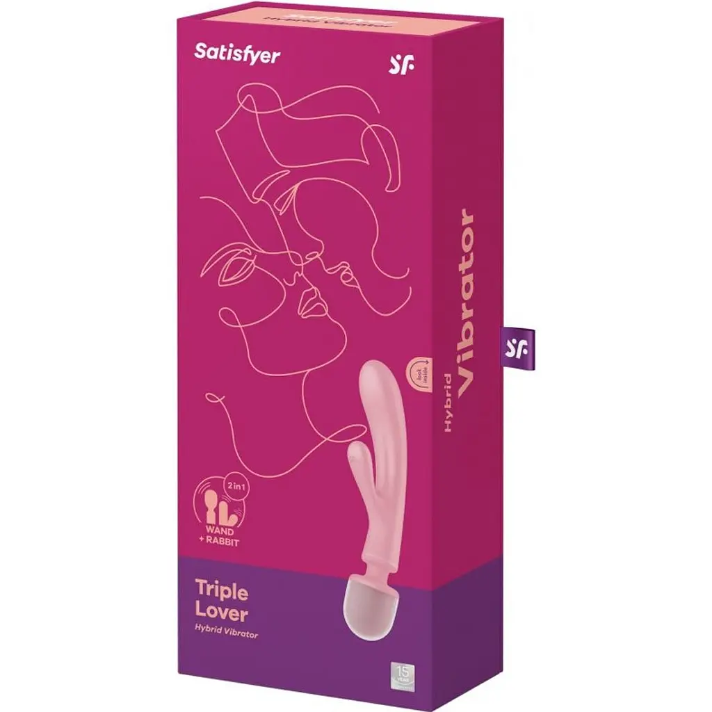 Вібратор Satisfyer Triple Lover Pink (SO8790) [108398] - фото 6