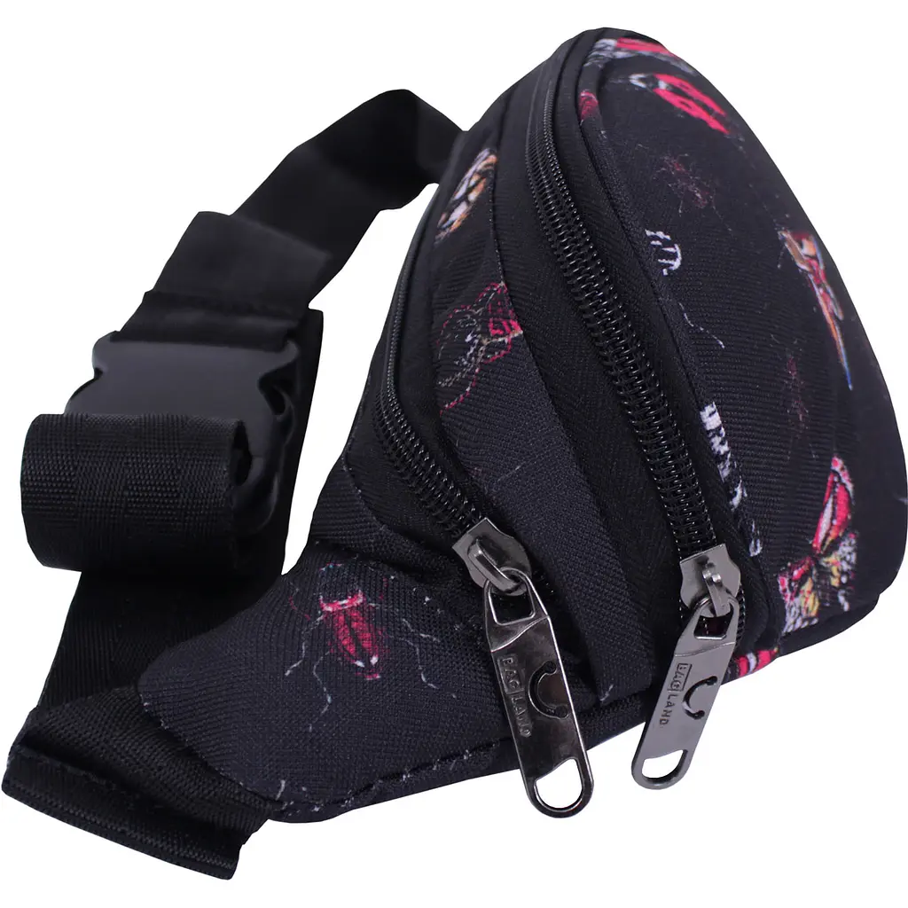 Сумка-бананка Bagland Bella 2 л сублимация 154 черная (00202664) - фото 2