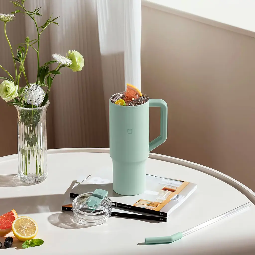 Термокухоль MiJia Straw Cup 1л Green (MJXGB01RM) [114807] - фото 4