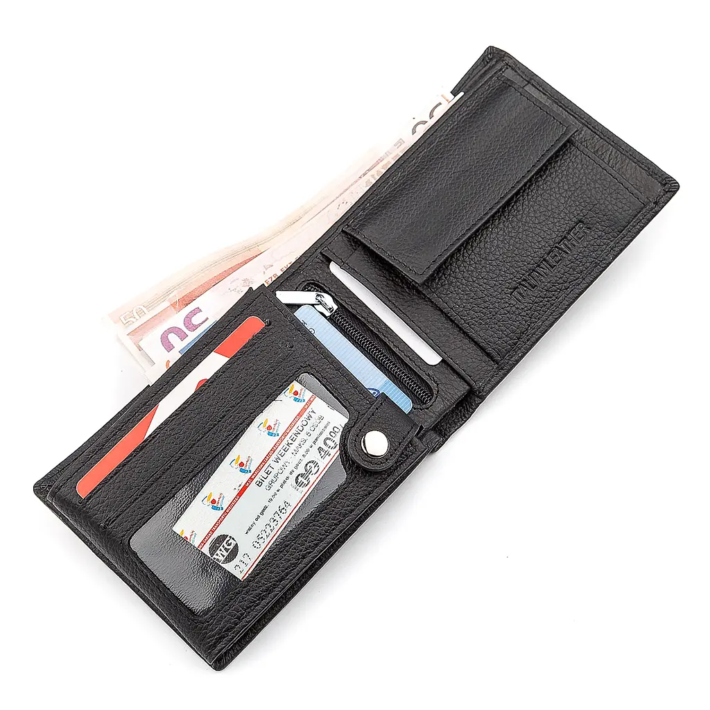 Чоловічий шкіряний гаманець (ST108) ST Leather 12х9х3 см acs0015186 - фото 3