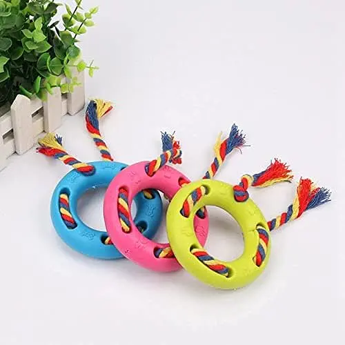 Жувальна іграшка-кільце з канатом для собак Derby Round Dog Ring Toy - фото 2